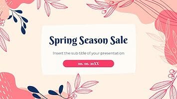 Spring Season Sale Free Google Slides Theme and PowerPoint Template