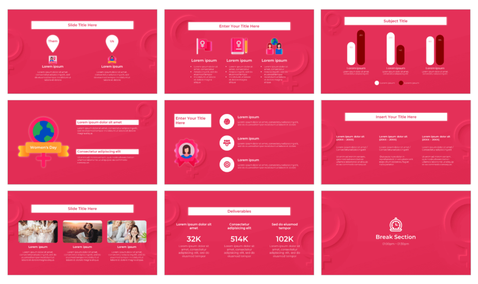 Women #39 s Day Free Google Slides Theme PowerPoint Template