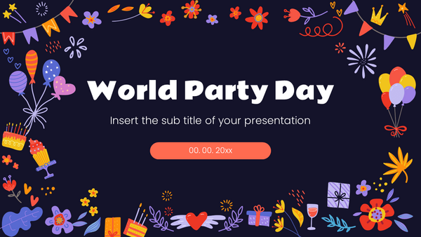 World Party Day Free Google Slides Theme and PowerPoint Template