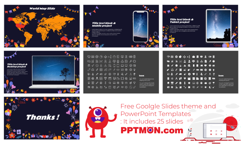 World Party Day Free Google Slides Theme and PowerPoint Template