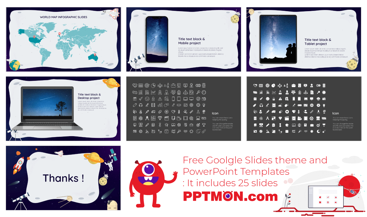 Astronomy Day Presentation Background Design Free Google Slides Theme PowerPoint Template