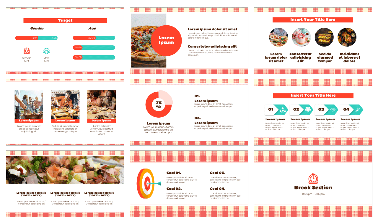 Eat What You Want Day Google Slides Theme PowerPoint Template Free Download