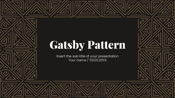 Gatsby Pattern Free Google Slides Theme and PowerPoint Template