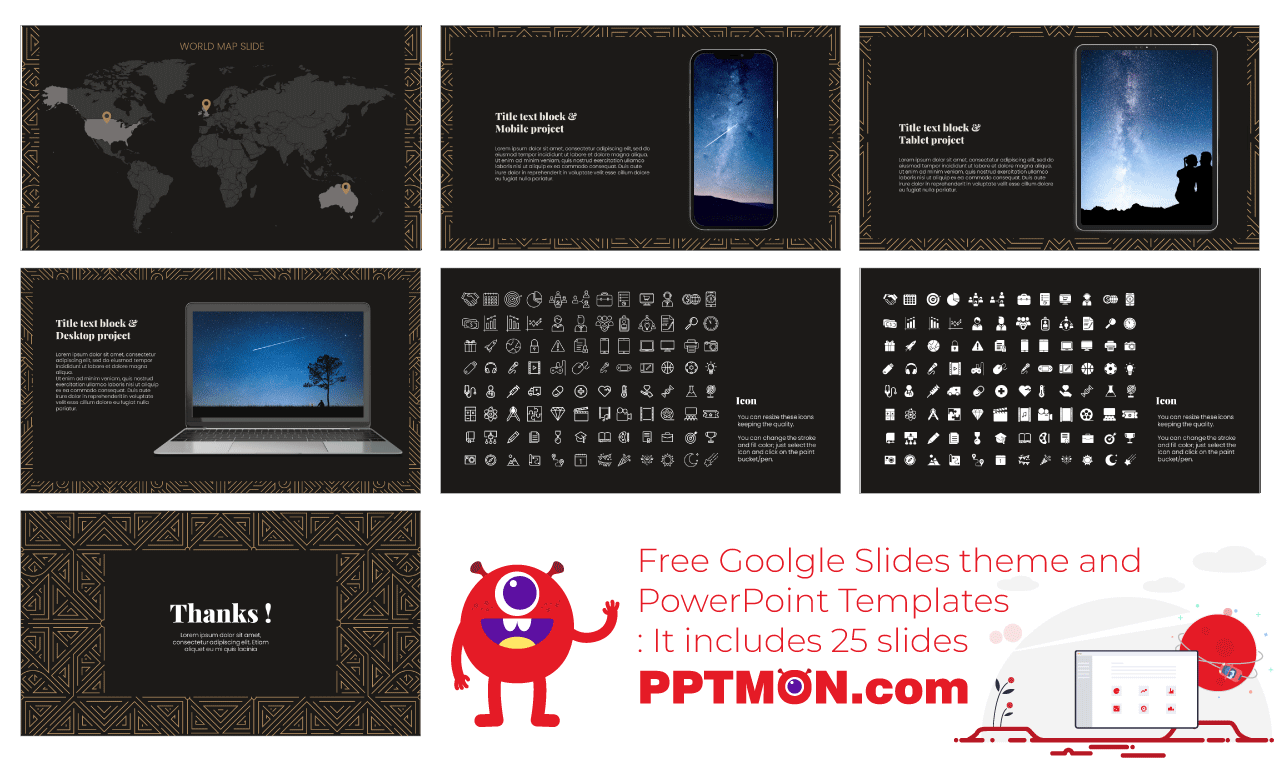 Gatsby Pattern Presentation Background Design Free Google Slides Theme PowerPoint Template