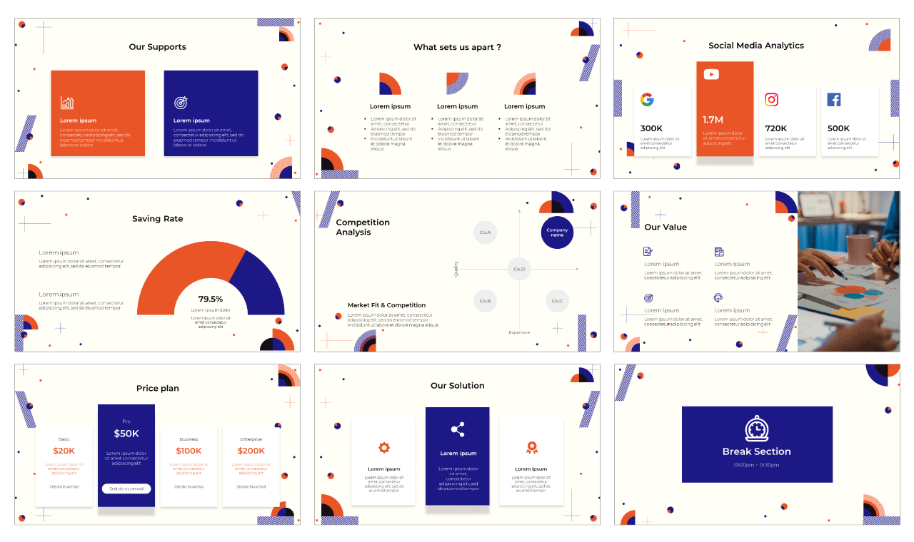 Geometric Business Project Proposal Google Slides Theme PowerPoint Template Free Download