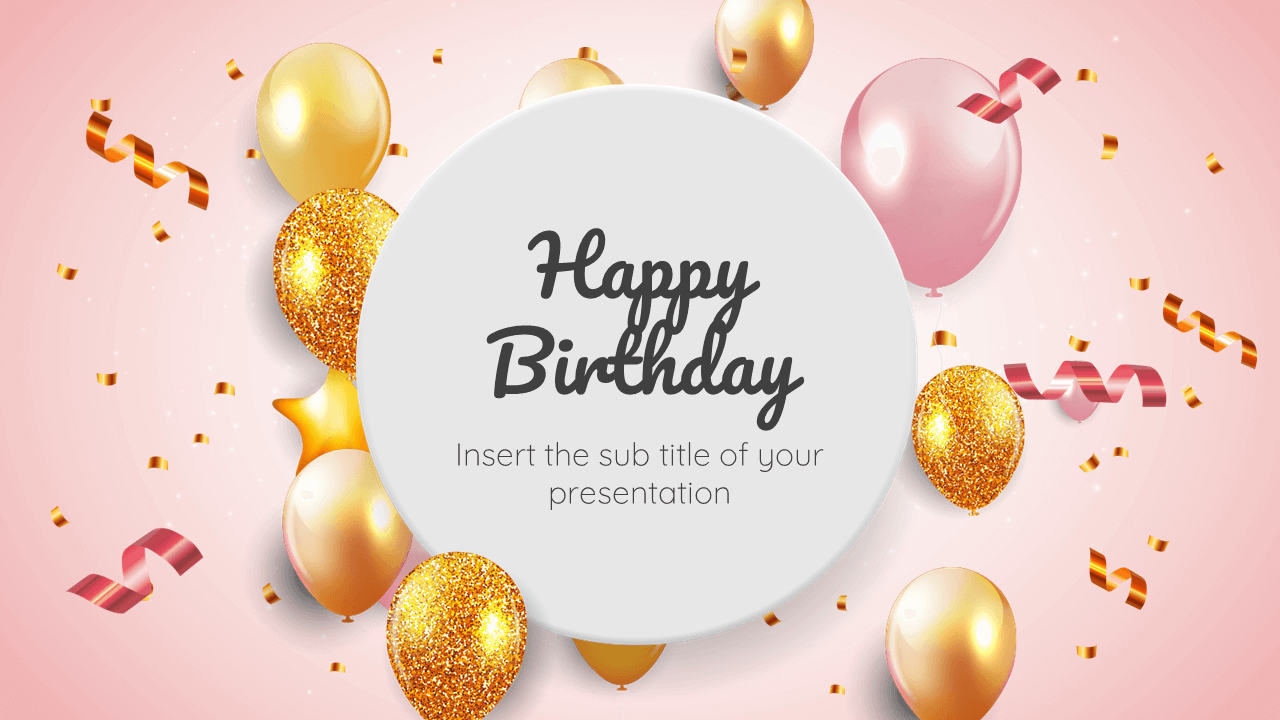 Free Birthday Powerpoint Templates Printable Form, Templates and Letter