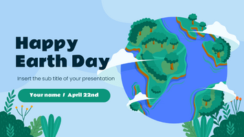 Happy Earth Day free Google Slides and PowerPoint template