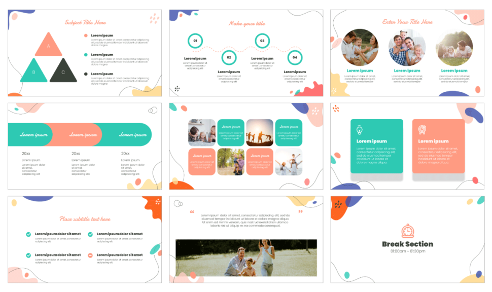 Happy Family Free Presentation Template - Google Slides and PowerPoint