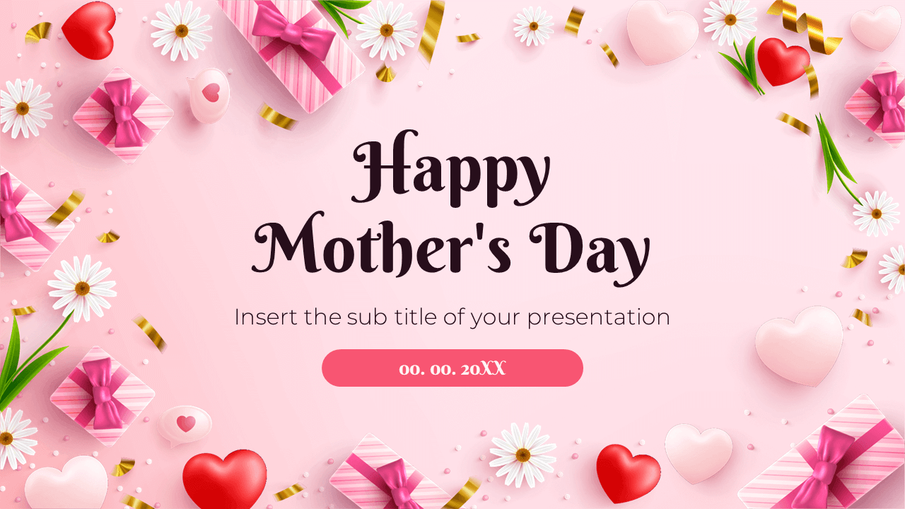Happy Mother's Day Free Presentation Google Slides Theme and PowerPoint Template