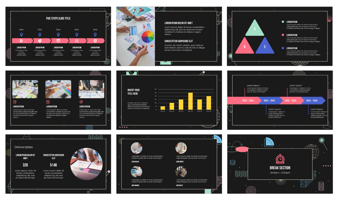 International Design Day Google Slides Theme PowerPoint Template Free Download