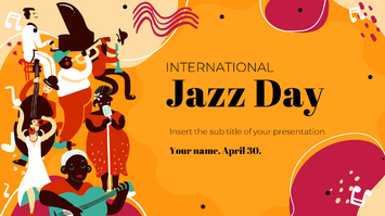Jazz Day Free Google Slides Theme and PowerPoint Template