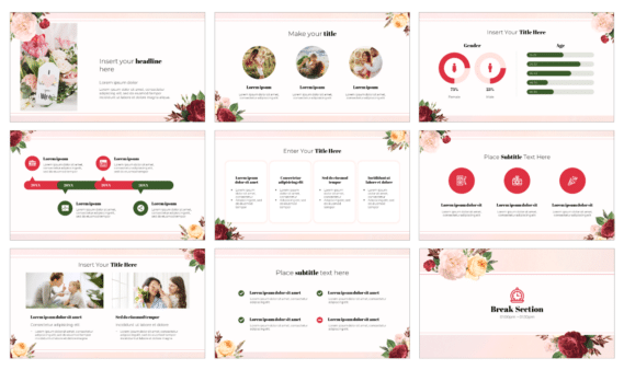 Mother's Day Free Presentation Template - Google Slides and PowerPoint