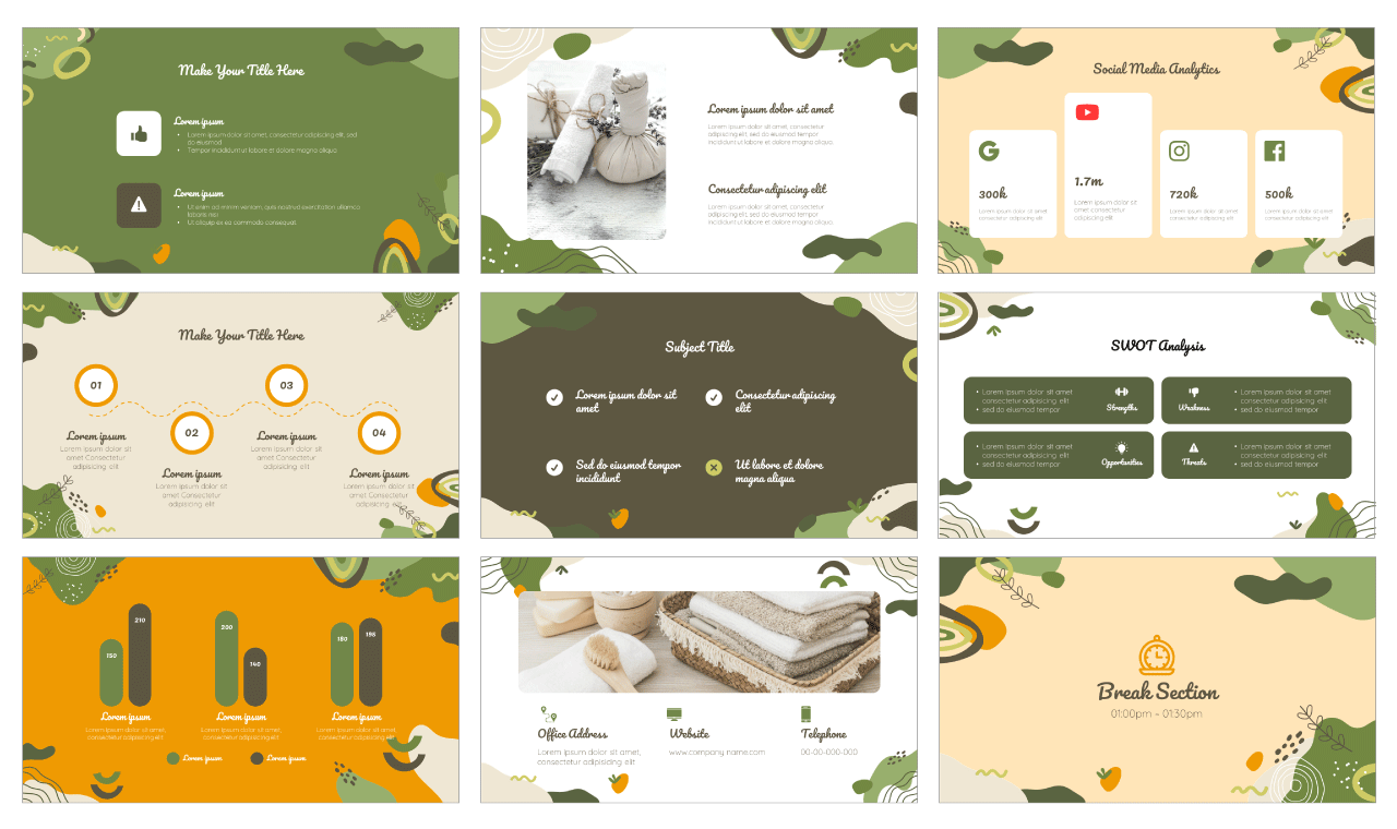 Organic Marketing Plan Google Slides Theme PowerPoint Template Free Download