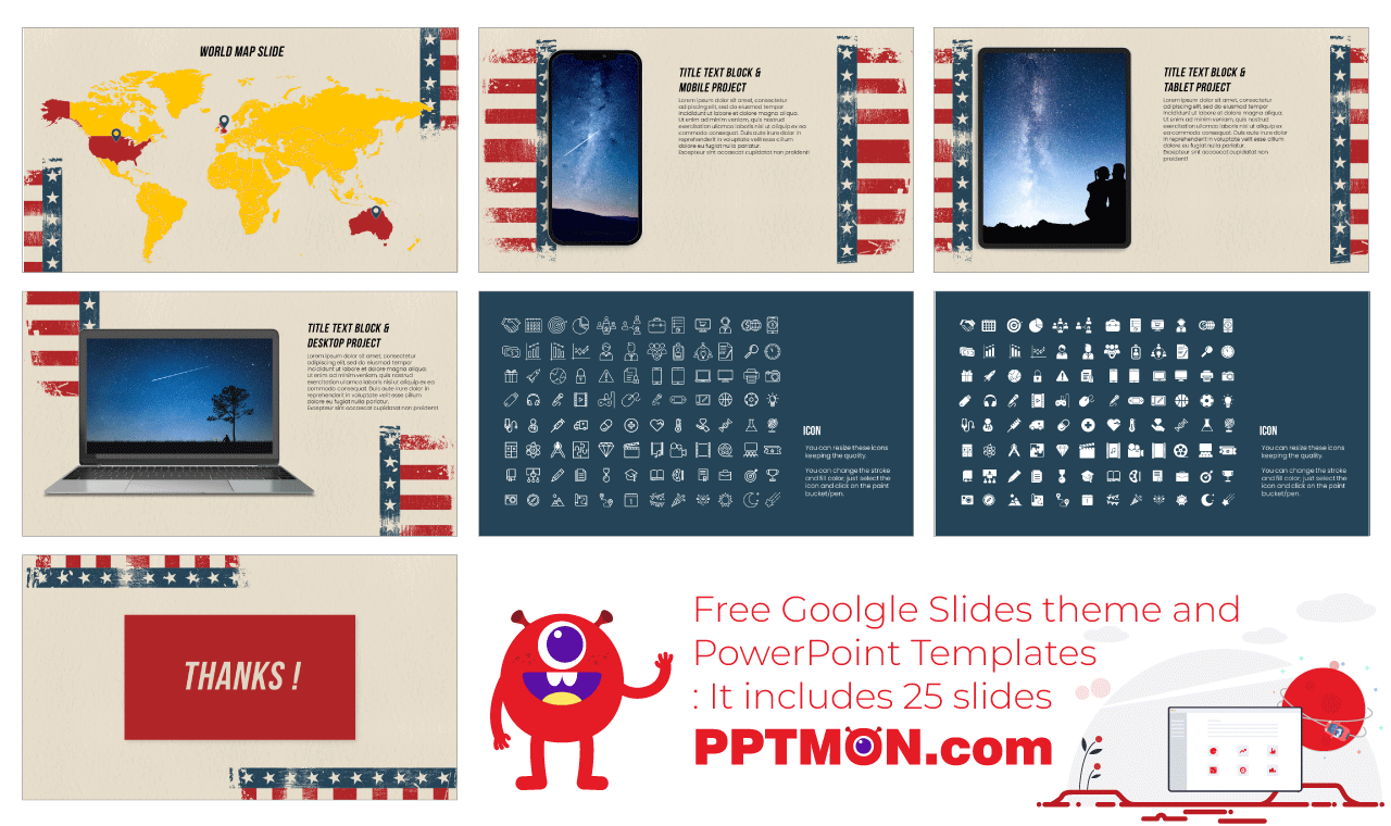 Patriots Day Presentation Background Design Free Google Slides Theme PowerPoint Template