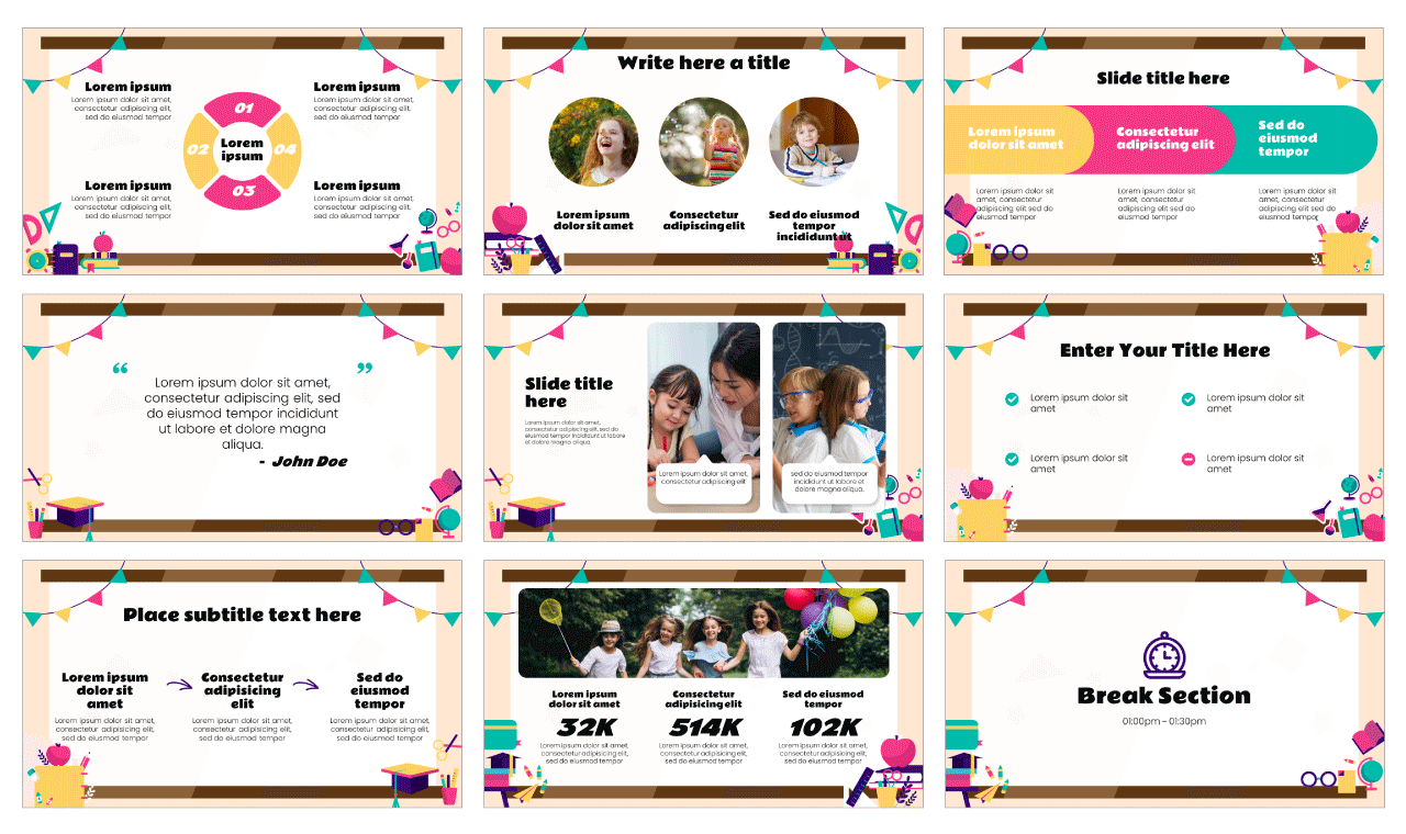 Teacher Appreciation Week Google Slides Theme PowerPoint Template Free Download