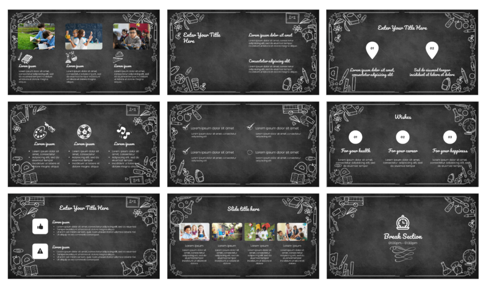 Teacher's Day Free Presentation Template - Google Slides and PowerPoint