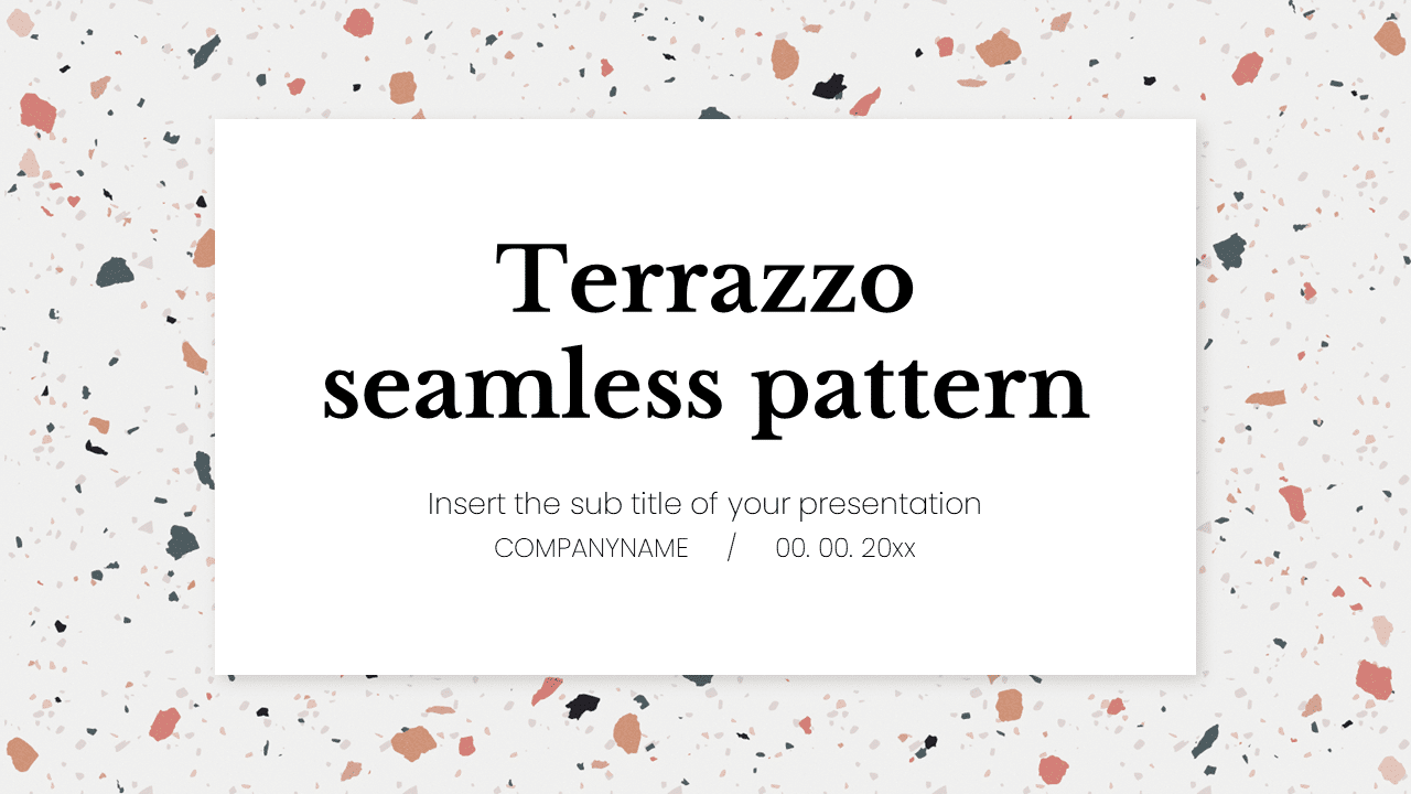 Terrazzo seamless pattern Free Google Slides Theme and PowerPoint Template