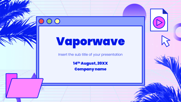 Vaporwave Free Google Slides Theme and PowerPoint Template