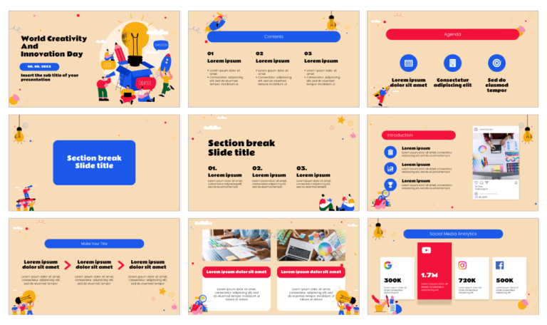 World Creativity and Innovation Day Google Slides PowerPoint Template