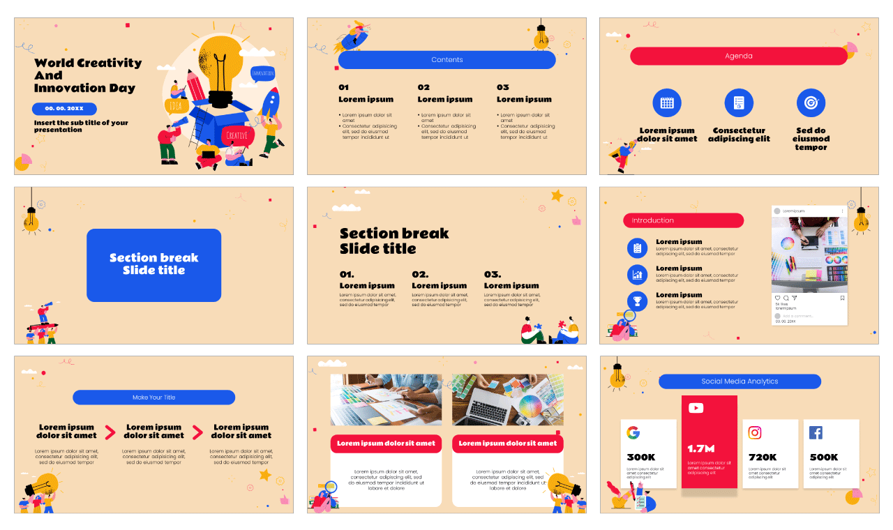 World Creativity and Innovation Day Free Google Slides Theme PowerPoint Template