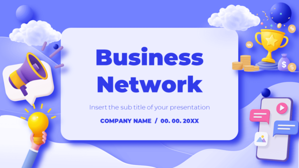 Business Network Free Presentation Template