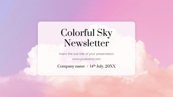 Colorful Sky Newsletter