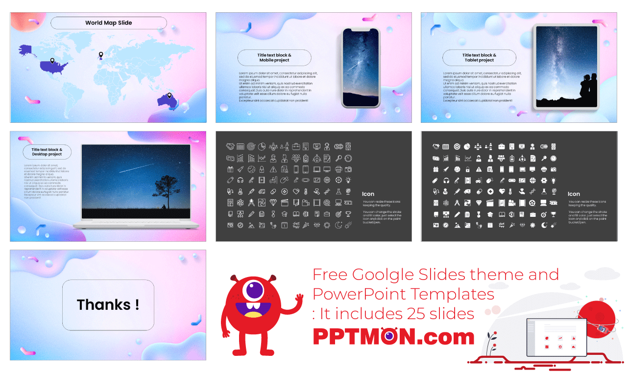 Futuristic Company Profile Presentation Background Design Free Google Slides Theme PowerPoint Template