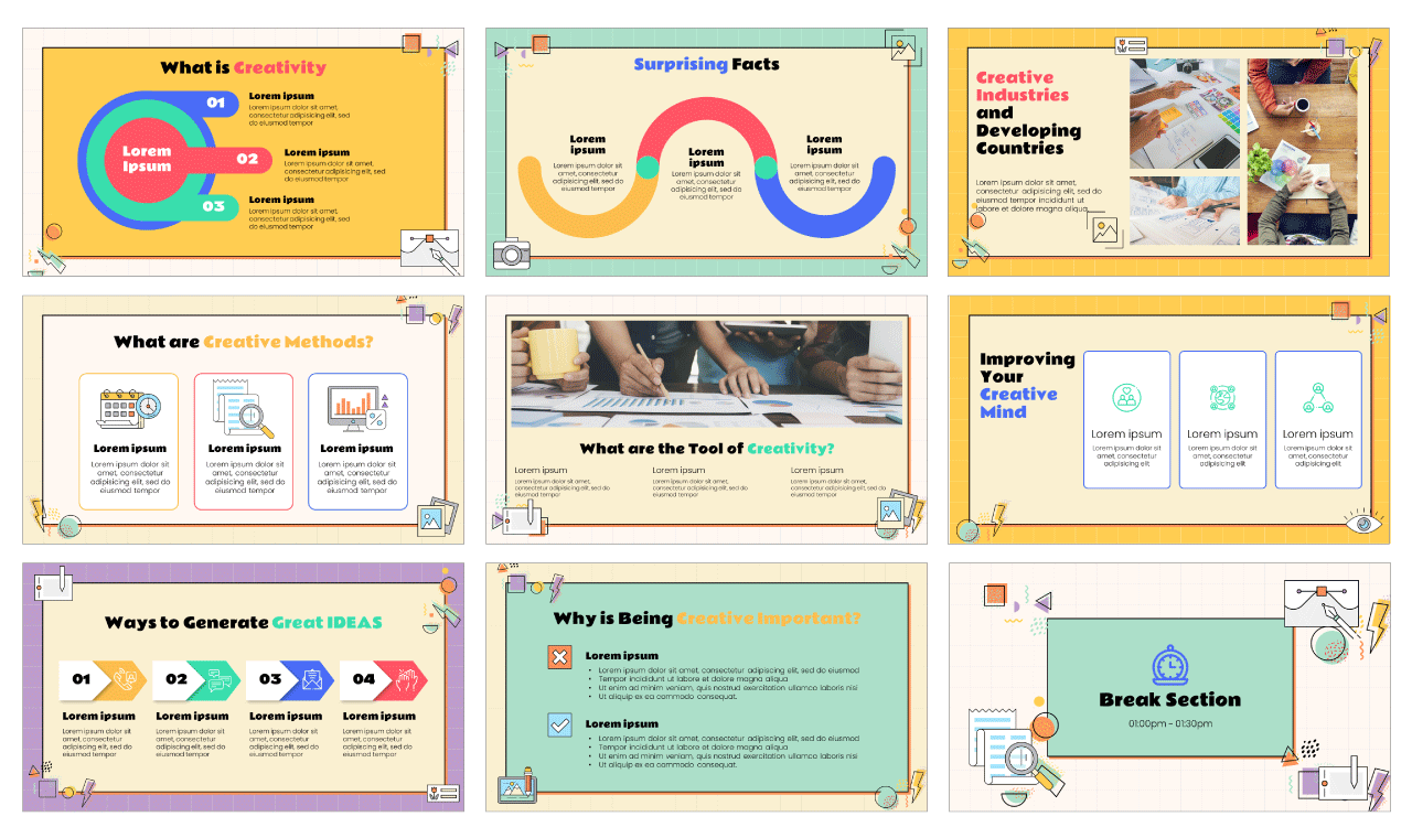 Graphic Design Workshop Google Slides Theme PowerPoint Template Free Download