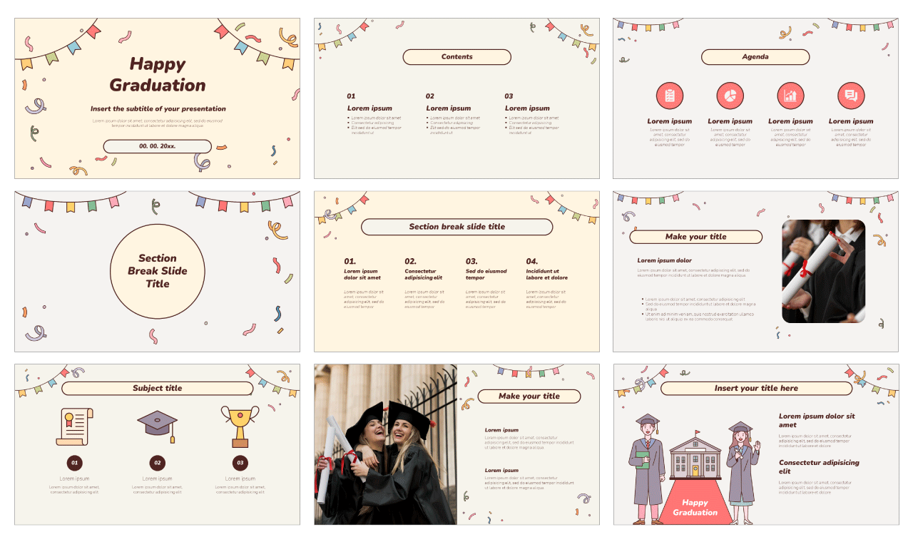 Happy Graduation Free Google Slides Theme PowerPoint Template