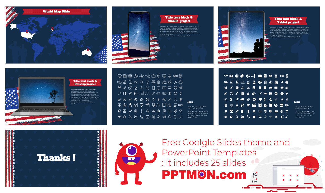 Memorial Day Presentation Background Design Free Google Slides Theme PowerPoint Template