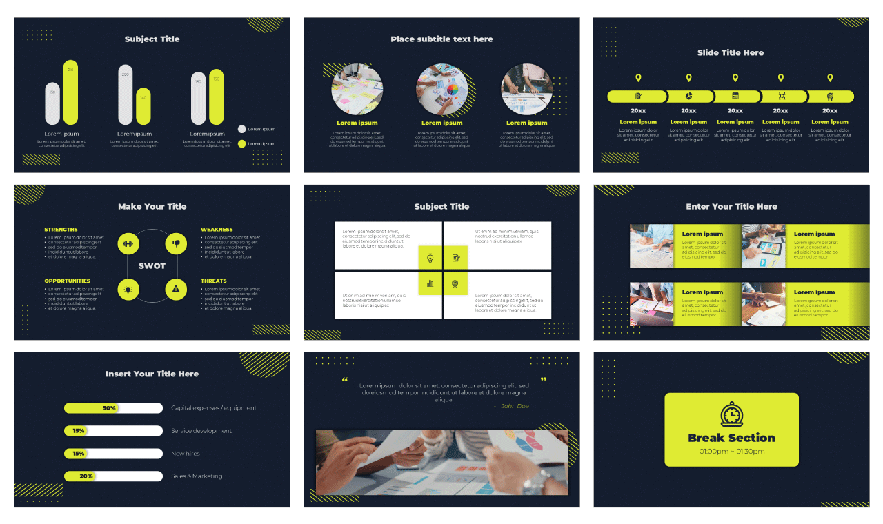 Professional Business Plan Google Slides Theme PowerPoint Template Free Download