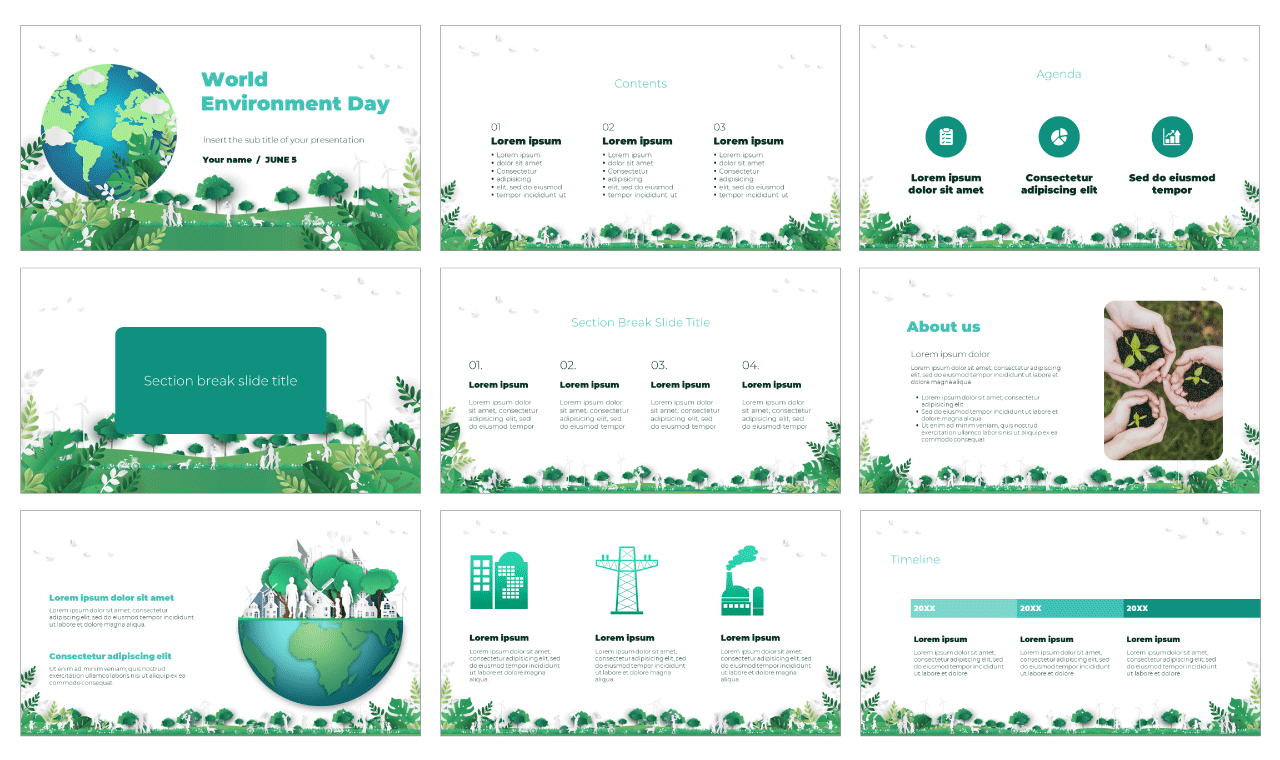 World Environment Day Free Google Slides Theme PowerPoint Template