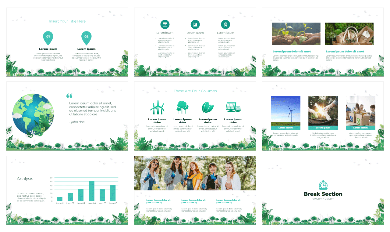 World Environment Day Google Slides Theme PowerPoint Template Free Download