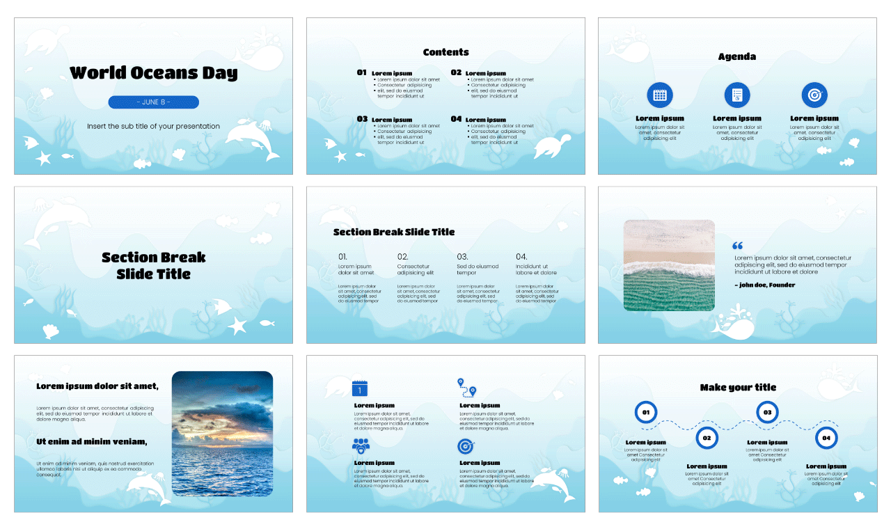 World Oceans Day Free Google Slides Theme PowerPoint Template