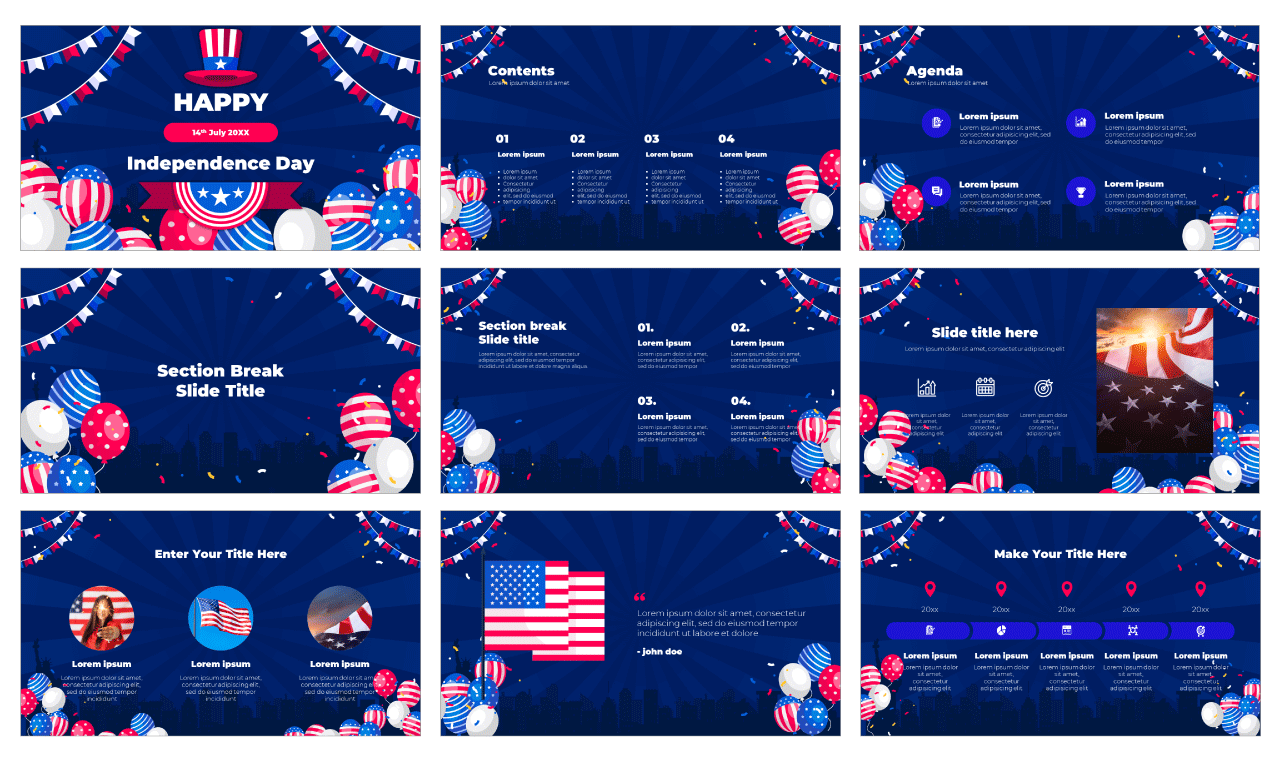 america powerpoint template