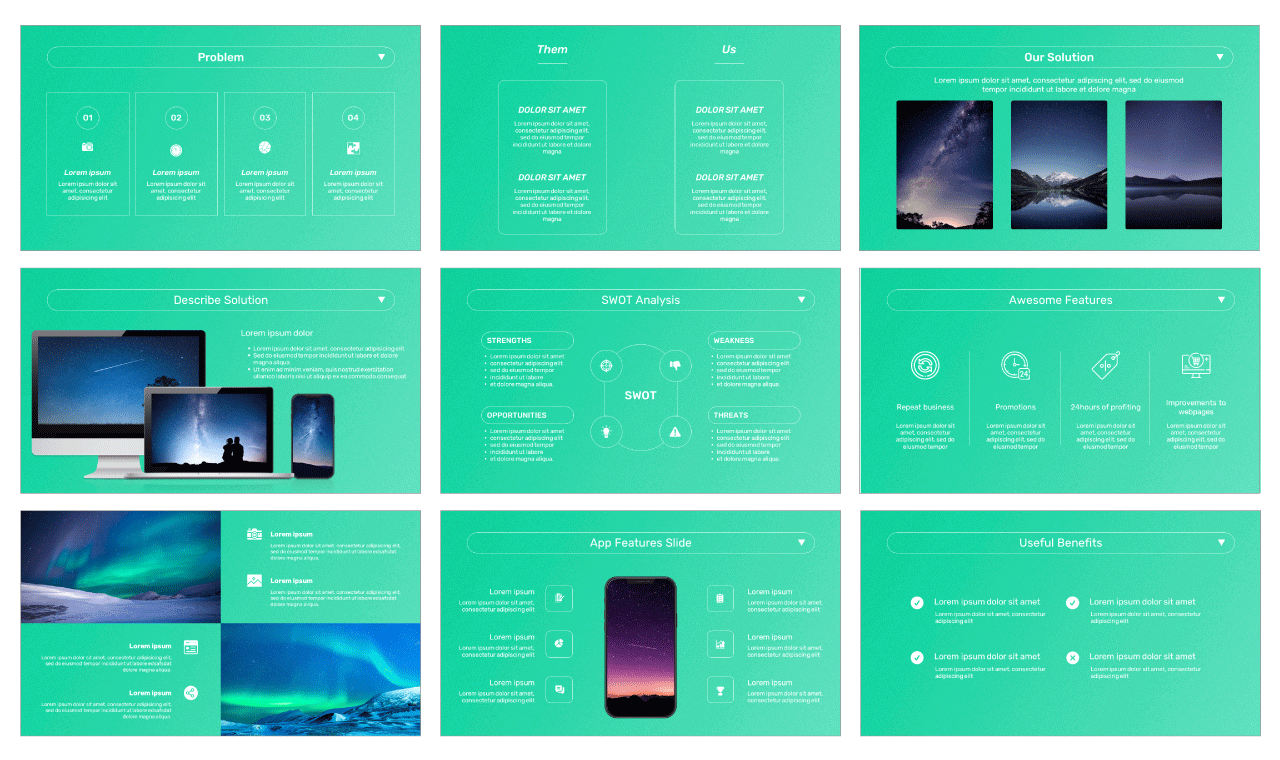 web application presentation template