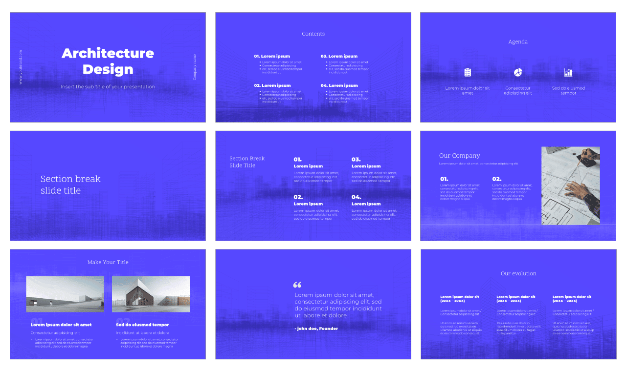 Architecture Design Free Google Slides Theme PowerPoint Template