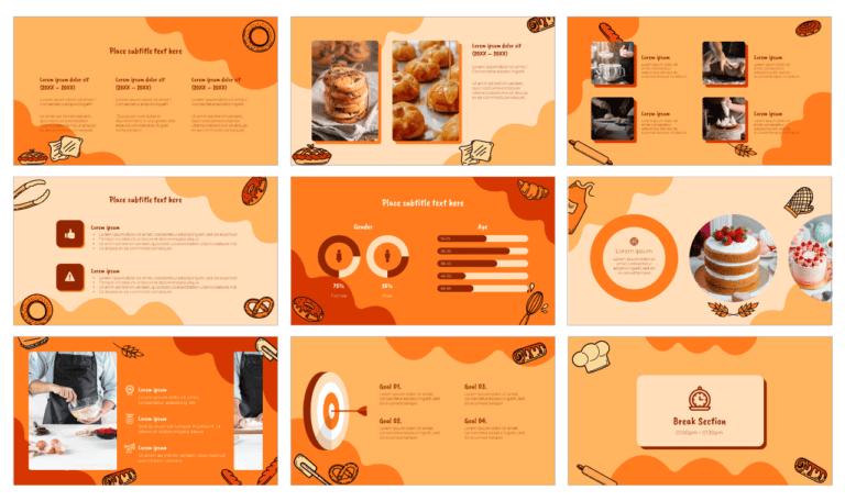 Baking Time Free Presentation Template - Google Slides PowerPoint