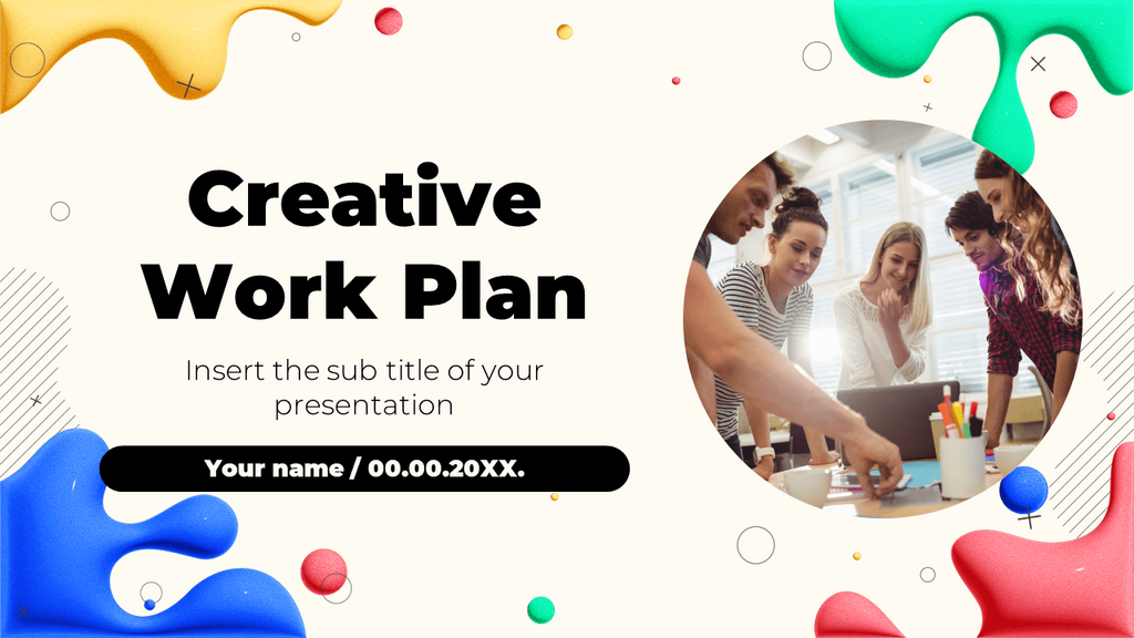 Creative presentation - Free PowerPoint template Google Slides theme
