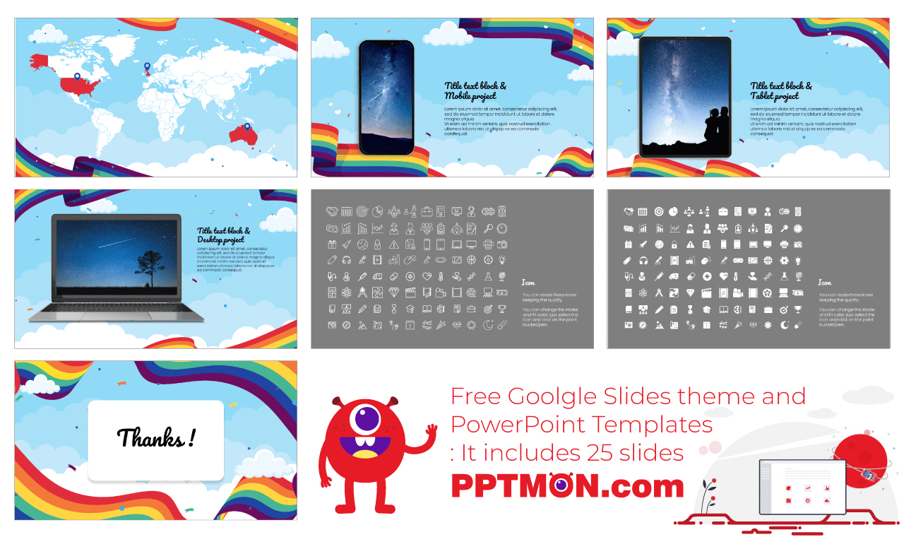International LGBT+ Pride Day Presentation Background Design Free Google Slides Theme PowerPoint Template