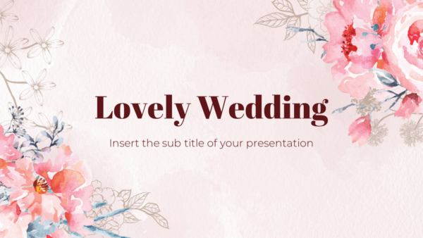 Lovely Wedding Free Presentation Template