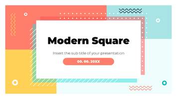 Modern Square Free Presentation Template