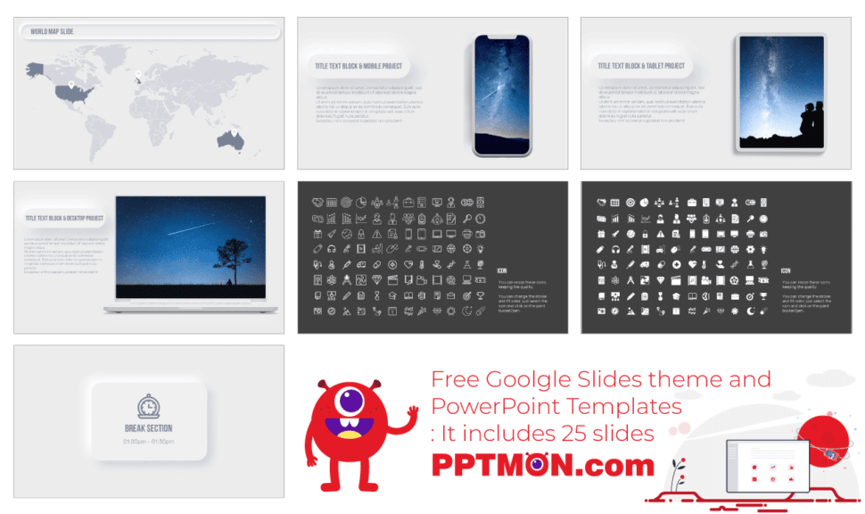 Neumorphism Design Free Google Slides Theme PowerPoint Template