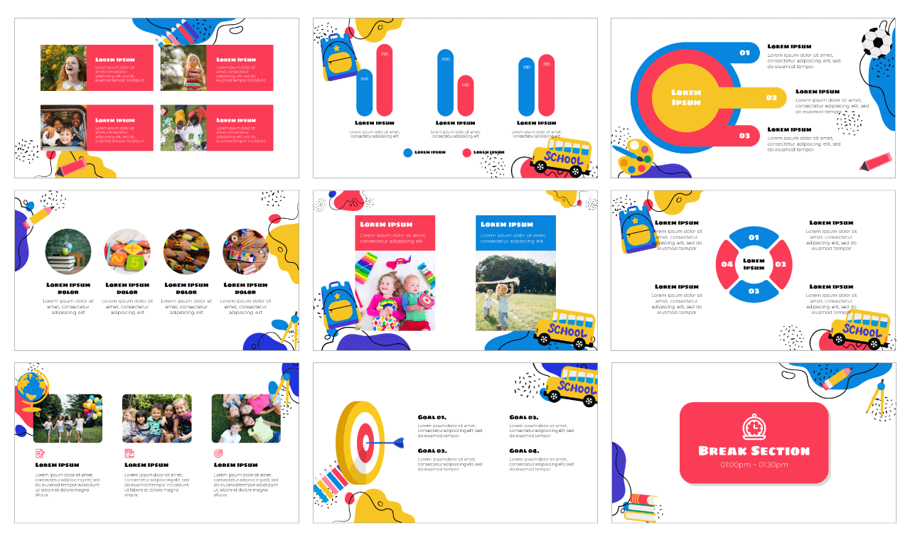 School Assignments Google Slides Theme PowerPoint Template Free Download