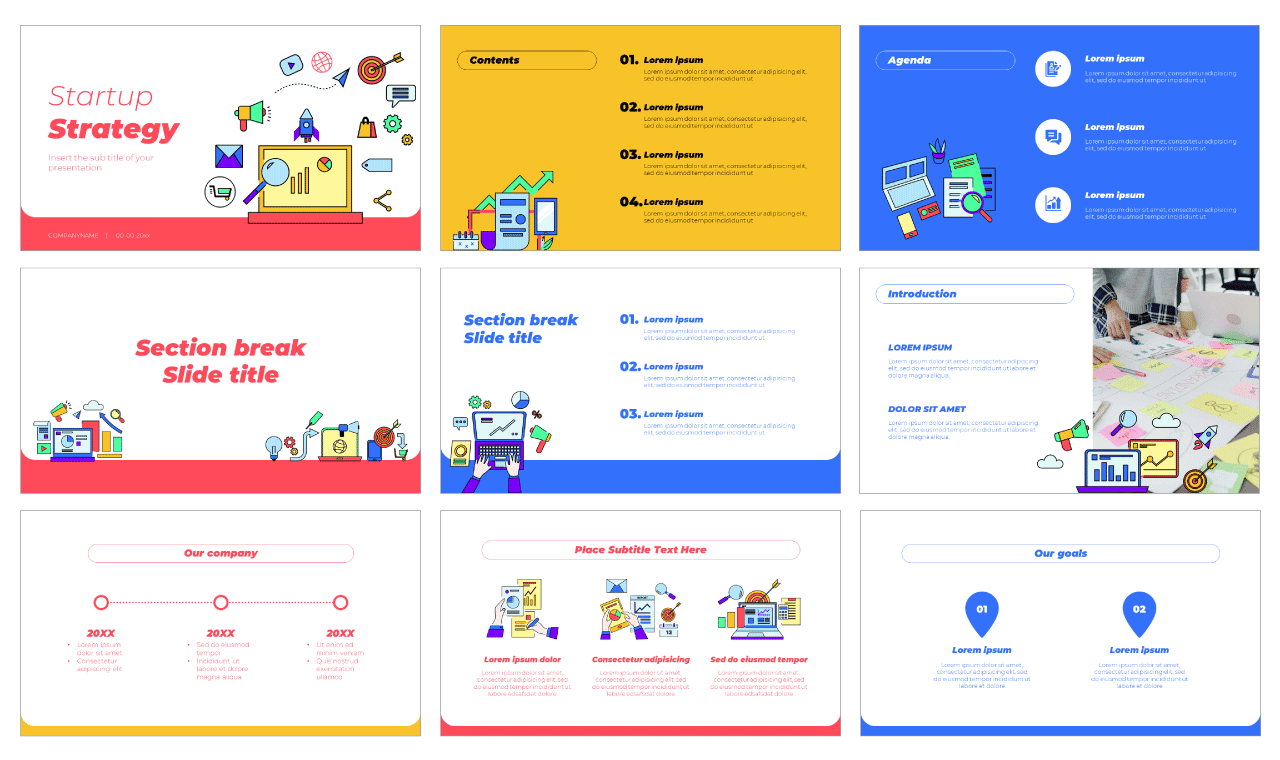 Startup Strategy Free Google Slides Theme PowerPoint Template