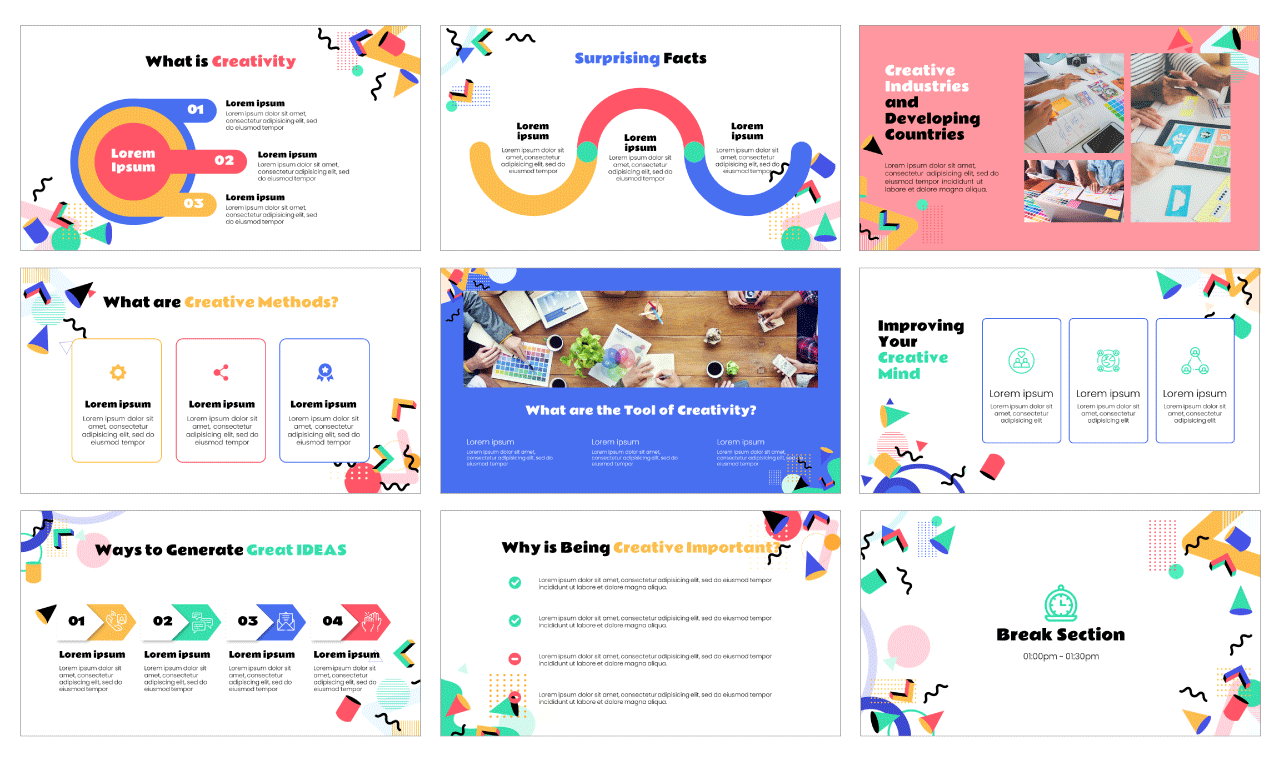 Visual Workshop Google Slides Theme PowerPoint Template Free Download