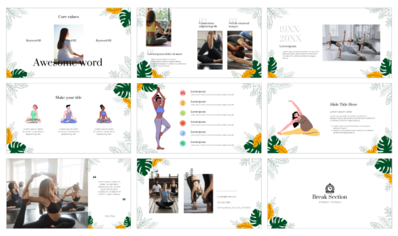 Yoga Workshop Class Free Google Slides Theme PowerPoint Template