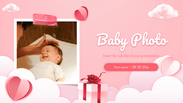 Baby Photo Free Presentation Template
