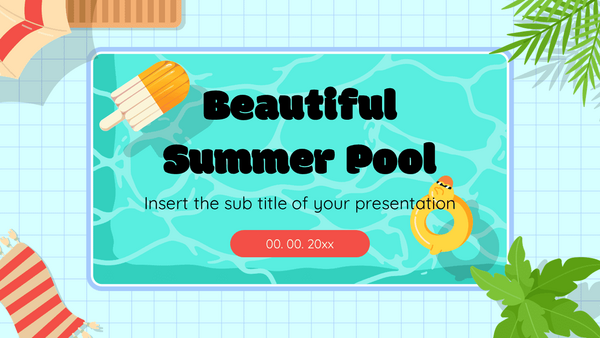 Beautiful Summer Pool - PPTMON