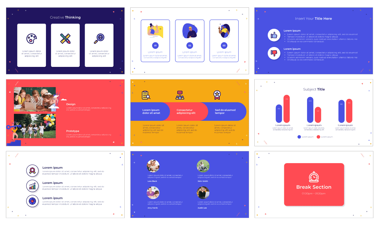 Creative Education Presentation Template-Google Slides PowerPoint Free Download